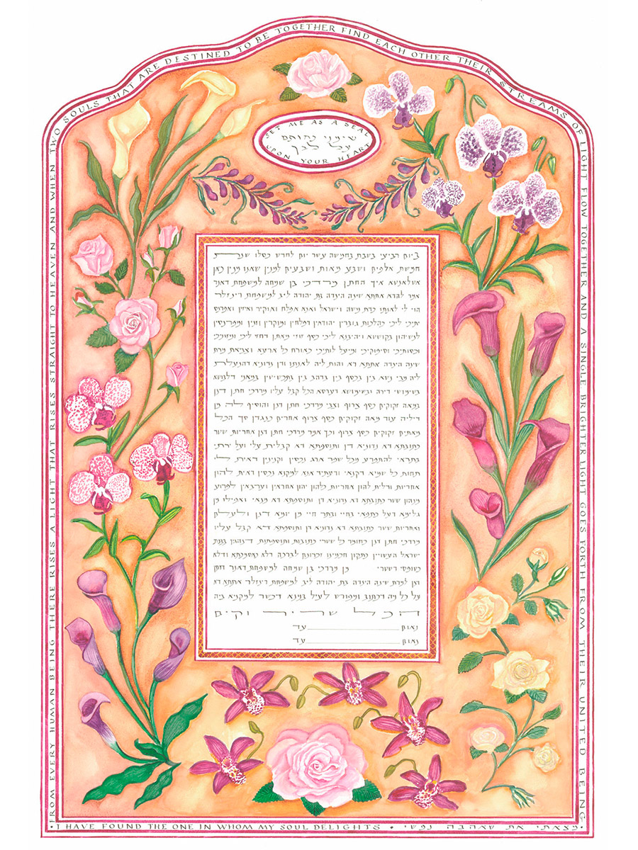 calla-and-orchids-ketubah